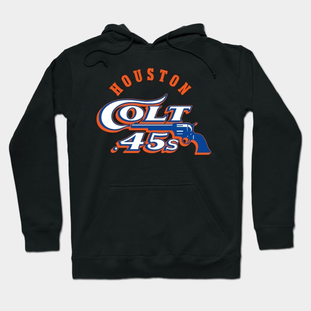 Houston Colt .45s Defunct Sports Logo Fan Art Tribute Hoodie by robotbasecamp